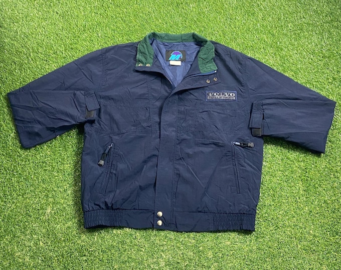 Vintage Volvo Trucks of Toronto Jacket Size Large L Canada Swedish Vehicle Dealership Quality Great Fit 1990s 90s