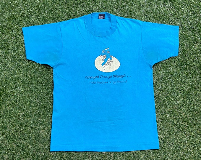 Vintage Shadows of Iga Festival T Shirt Tee Made USA Size Large L Martial Arts Ninja Ohio 1988 Quality Great Fit Original 80s Dragon Fantasy