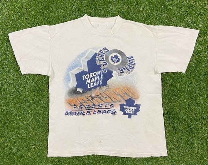 Vintage Toronto Maple Leafs T Shirt Tee Size Medium M NHL Hockey Canada Classic Drake The 6