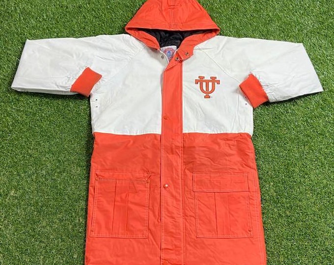 Vintage University of Tennessee Volunteers Rain Jacket Size Youth XL NCAA College Football Rain Coat 1990s 90s