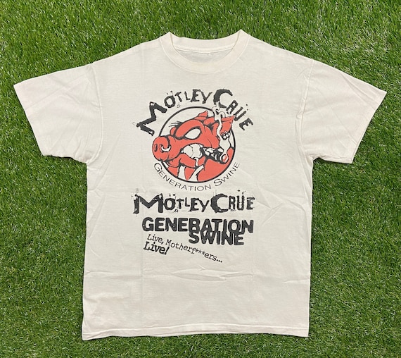 80s vintageMotley Crue Tシャツ XL Vintage Original 1980s Motley Crue Dc Tee, Size Xl…j137