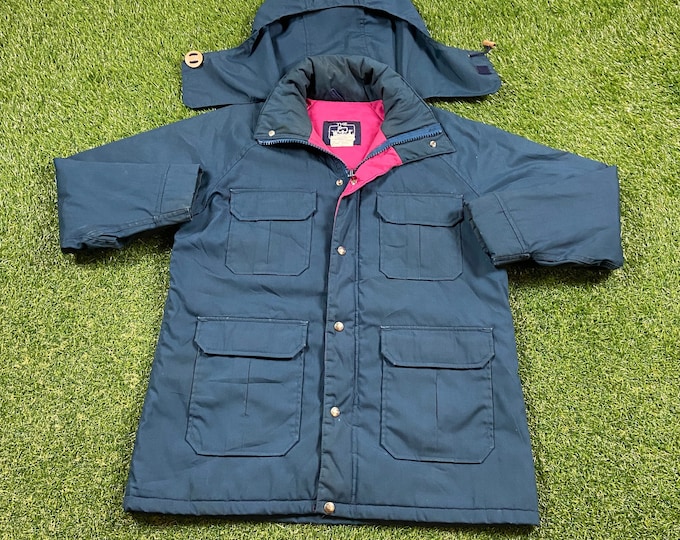 Vintage Woolrich Parka Button Up Jacket Made USA Size Large L Quality Warm Hunting Winter Fashion Coat Hiking