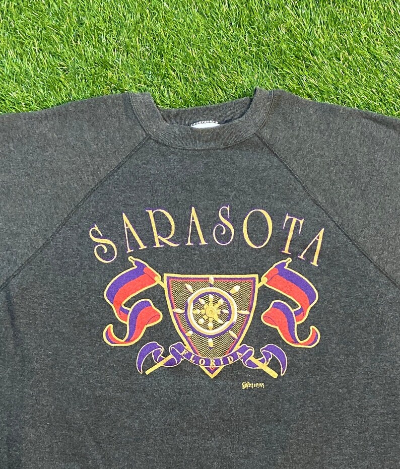 Vintage Sarasota Florida Crewneck Sweatshirt the Paradies Collection