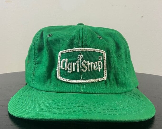 Vintage Agri-Strep Snapback Hat OSFA Irrigation Agricultural Gardening 1980s 80s