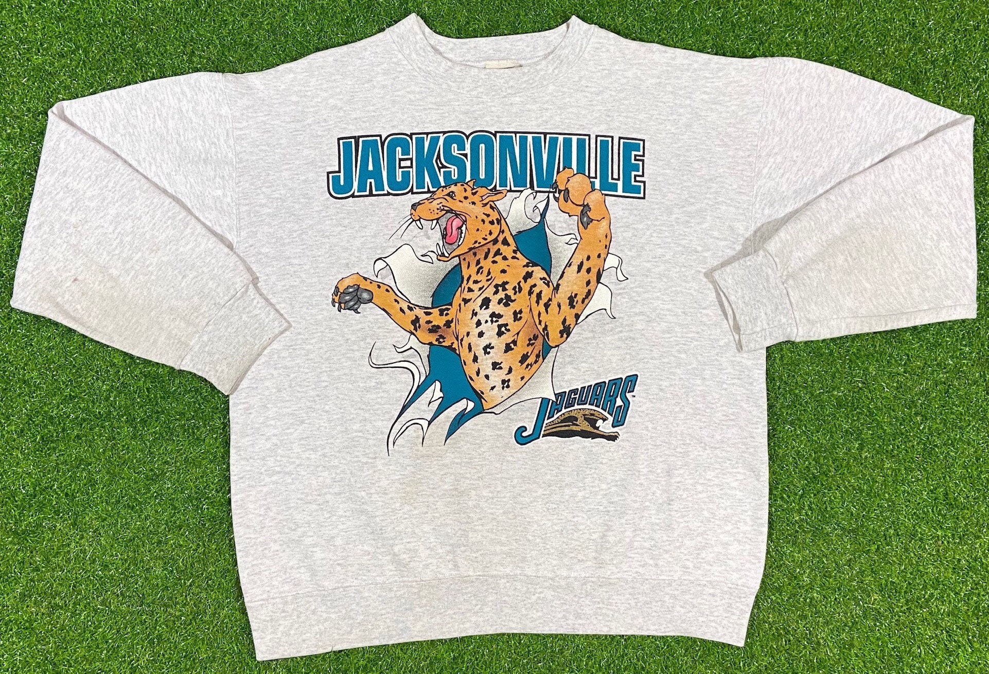Vintage Jacksonville Jaguars Sweatshirt Nutmeg Mills Made USA - Etsy Ireland