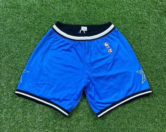 Vintage Orlando Magic Gym Shorts Champion Made USA Size Large L Uniform NBA Basketball Magic Basketball McGrady Shaq Penny 1990s 90s
