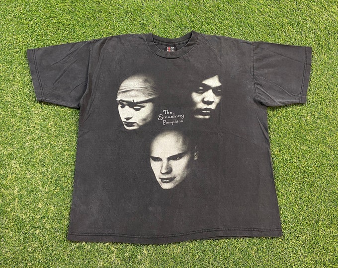 Vintage The Smashing Pumpkins T Shirt Rock Band Tee Giant Xtra Large XL 1990s Adore Grunge Alternative Rock Rare Print Graphic