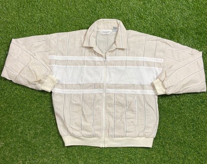 Vintage Christian Dior Zip Up Jacket Size Large L 80s High Fashion Designer Classic Original 1980s Soft Comfortable Warm