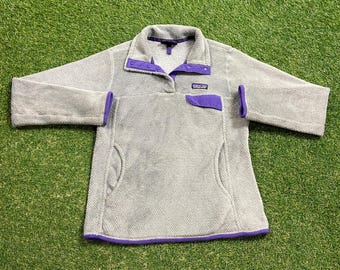 Vintage Patagonia Fleece Sweater Size Small S Outside Wear Warm Cozy Comfy Hiking 1990s 90s