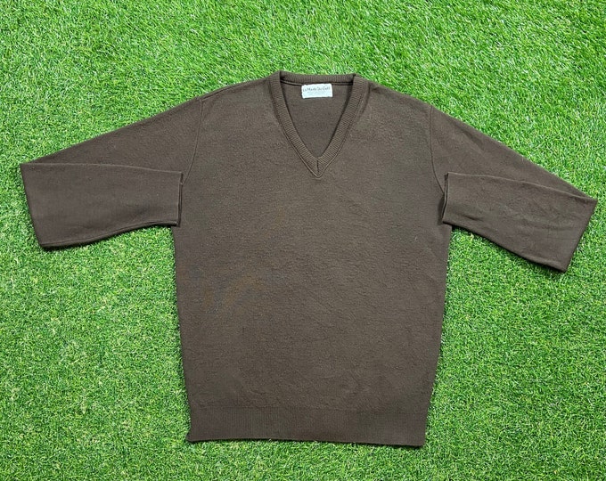 Vintage La Mode Du Golf V Neck Sweatshirt Size Medium M Golf Apparel Classic Sportswear Pull Over Oversized
