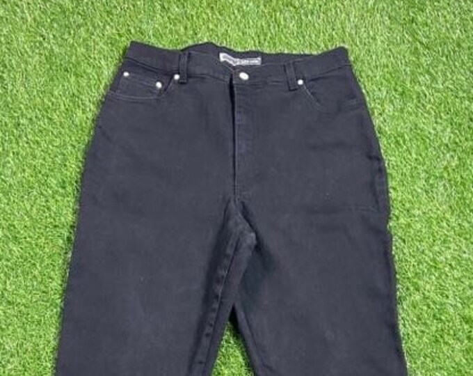 Vintage St John's Bay Black Jeans Size 16 American USA Classic Jean Pants Dungerees Vtg Bottoms 1990s 90s
