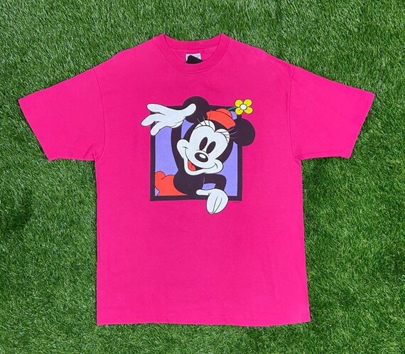 Vintage Minnie Mouse T Shirt Tee Hanes Made USA Size Large Walt