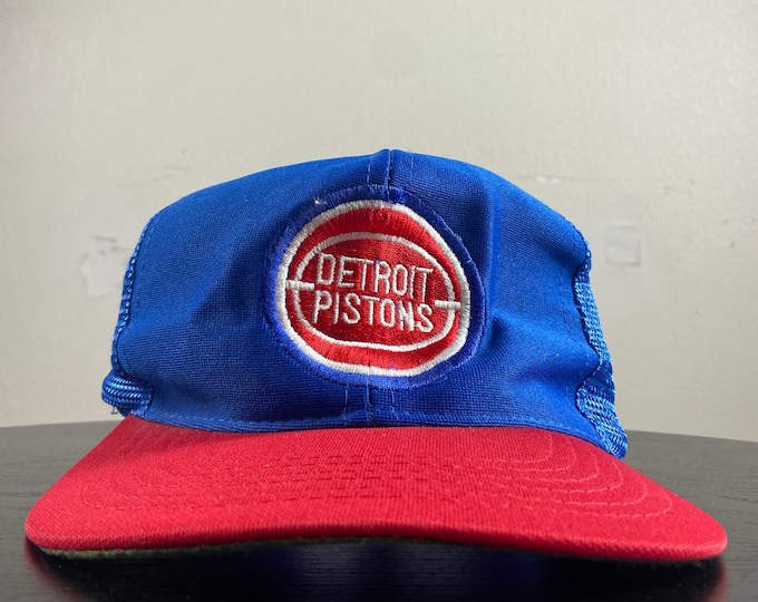 Vintage Detroit Pistons Snapback Hat OSFA NBA Basketball Michigan Bad Boys 1990s 90s