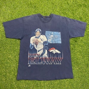 Vintage Denver Broncos John Elway T Shirt Größe Xtra Large XL NFL Football Colorado Super Bowl 1990er 90er