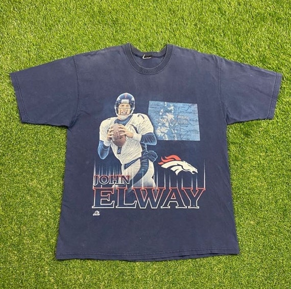 fyrværkeri morder Dyster Vintage Denver Broncos John Elway T Shirt Tee Size Xtra Large - Etsy