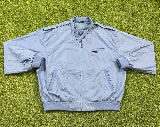 Vintage Members Only Zip Up Jacket Size Large L Tech Fashion Clothing 1980s 80s Pockets Rare Jacket