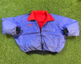 Vintage 90s Columbia Reversible Winter Jacket Men's Women's - Etsy