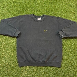 Vintage Nike Crewneck Sweatshirt Size Medium M Nike Swoosh Just Do It Classic Air Jordan 1990s 90s Original Pull Over Sweater Jumper