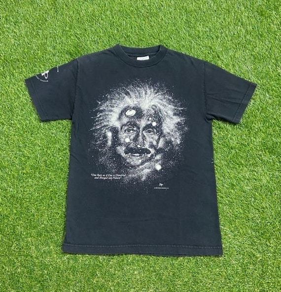 Vintage Albert Einstein T Shirt Tee Made USA Size Small S E=MC2