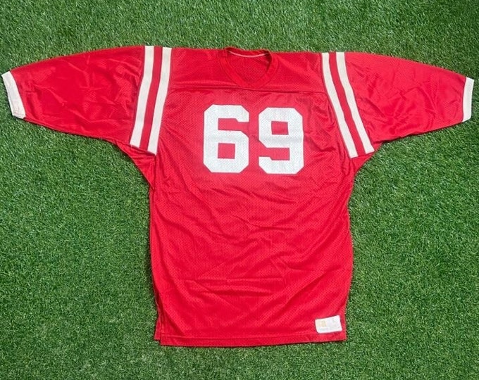 Vintage Ohio State University Jersey Russell Athletic Size Large L Buckeyes Cleveland OSU NCAA College Football Basketball 1990s 90s