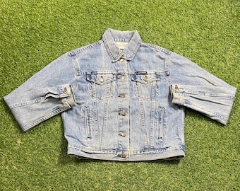 Vintage Harley Davidson Jean Jacket Size Medium M Designer Clothing Motorcycle Rare Quality Fit Biker HOG Bike Week 100 Year Anniversary 00s