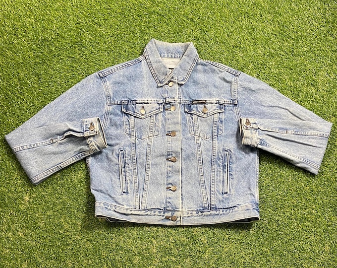 Vintage Harley Davidson Jean Jacket Size Medium M Designer Clothing Motorcycle Rare Quality Fit Biker HOG Bike Week 100 Year Anniversary 00s
