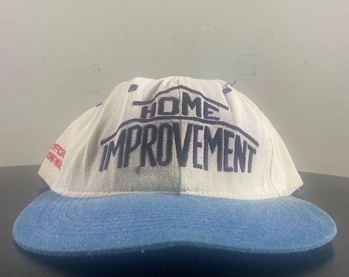 Vintage Home Improvement Snapback Hat Made USA OSFA Touchstone Productions Television Tim Allen TV Show 1990s 90s