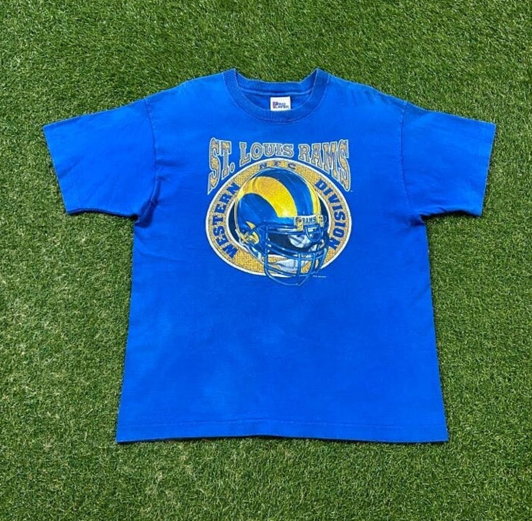 Vintage NFL Los Angeles Rams Tee Shirt 1980s Size Large Made in USA
