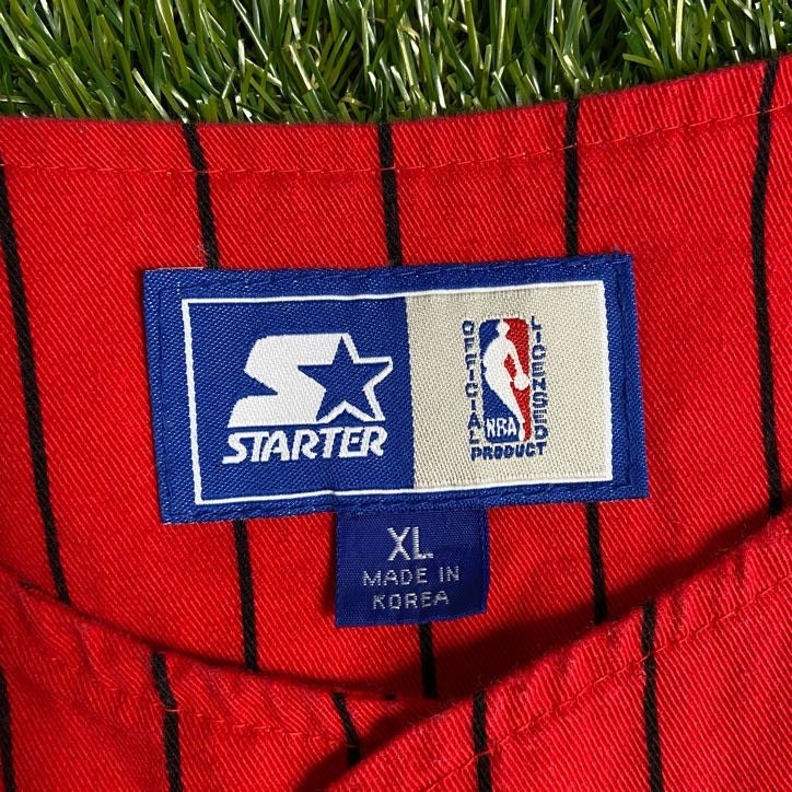 90's Chicago Bulls Starter NBA Baseball Jersey Size XL – Rare VNTG