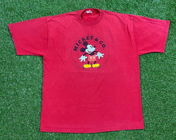Vintage Mickey Mouse T Shirt Tee Size Xtra Large XL Walt Disney World Magic Kingdom WDW 1990s 90s