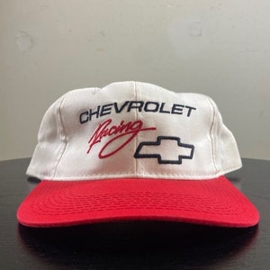 Vintage Chevrolet Racing Snapback Hat Cap Race Day OSFA Classic Car NASCAR Racing Daytona 500 1990s 90s