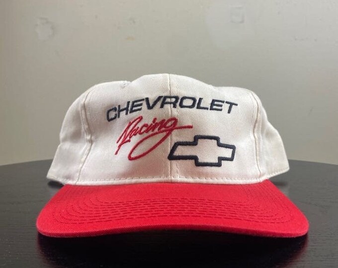Vintage Chevrolet Racing Snapback Hat Cap Race Day OSFA Classic Car NASCAR Racing Daytona 500 1990s 90s