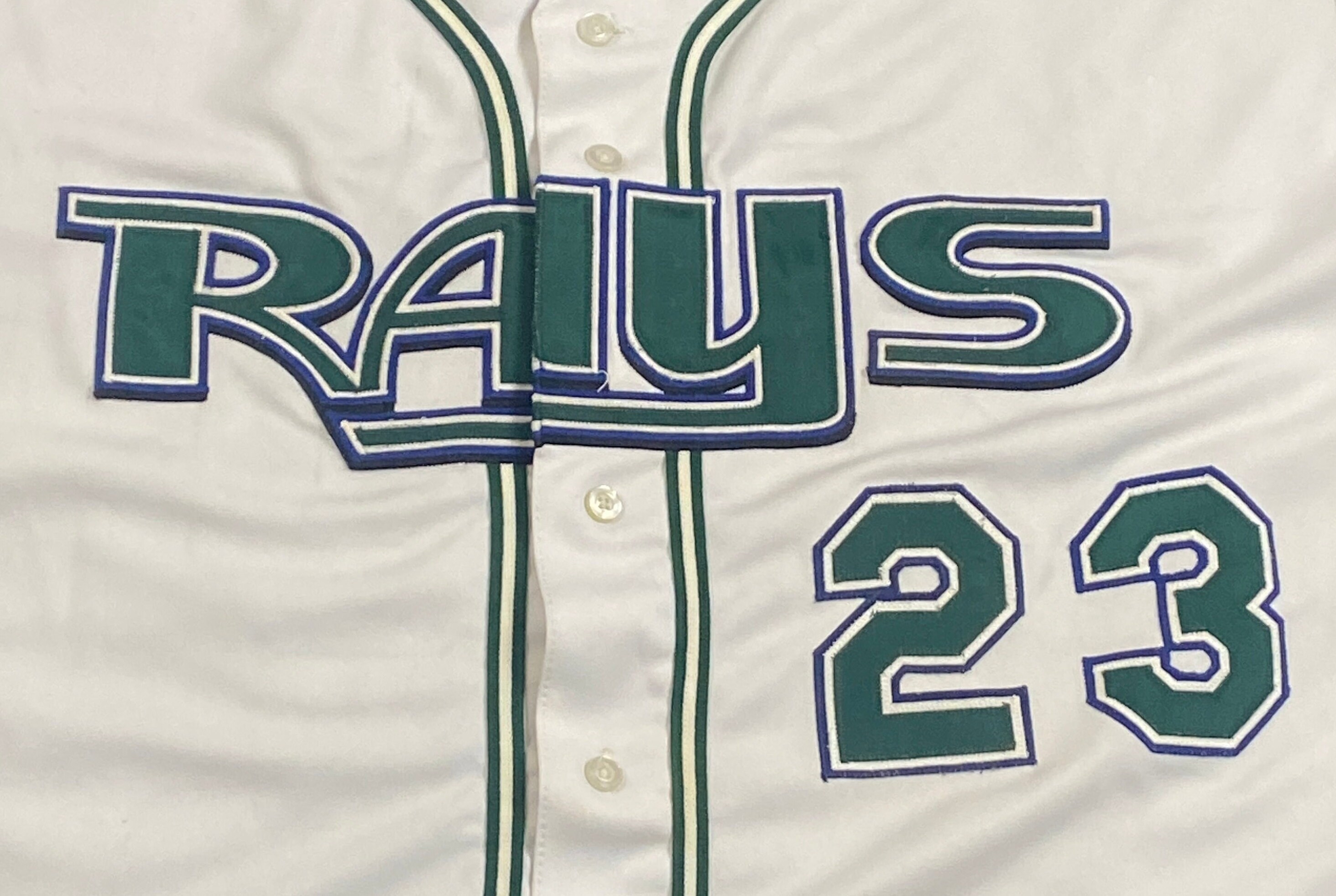 Vintage Tampa Bay Devil Rays 23 Greg Vaughn Jersey Made USA 