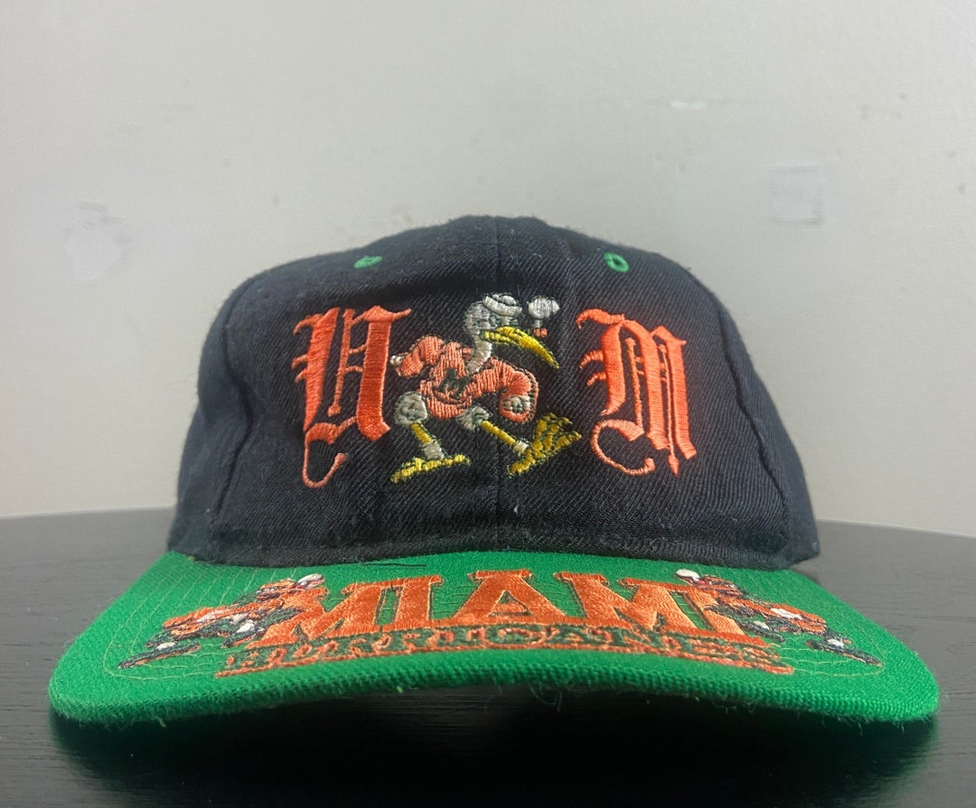 Vintage Universität von Miami Hurricanes Hysteresenhut OSFA
