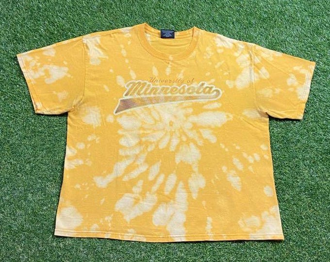 Vintage University of Minnesota Golden Gophers T Shirt Tee Size Xtra Large XL NCAA College Football 1990s 90s