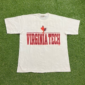 Vintage Virginia Tech University T Shirt Tee Size XXL 2XL NCAA College Football 1990s 90s