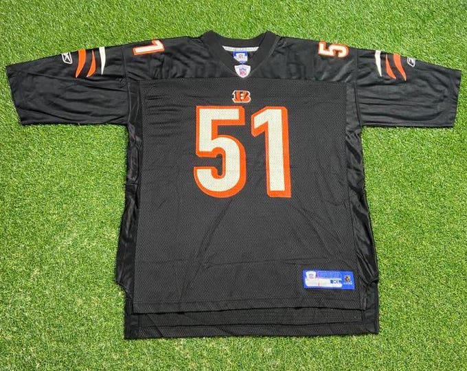 Vintage Cincinnati Bengals Odell Thurman #51 Jersey Reebok Size Xtra Large XL NFL Football Ohio Cleveland Authentic 00s