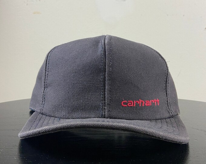 Vintage Carhartt Snapback Hat Made USA OSFA 1990s 90s Outdoor Wear Work Wear Rugged