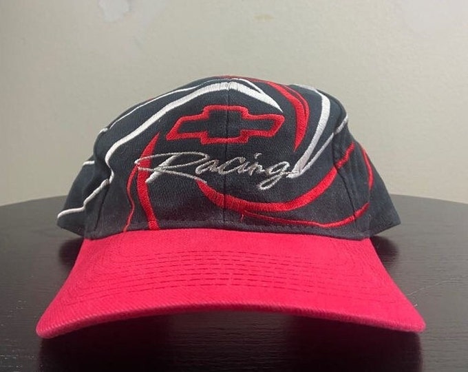 Vintage Chevy Racing Snapback Hat Cap Super Sport OSFA Chevrolet NASCAR Racing Daytona 500 1990s 90s