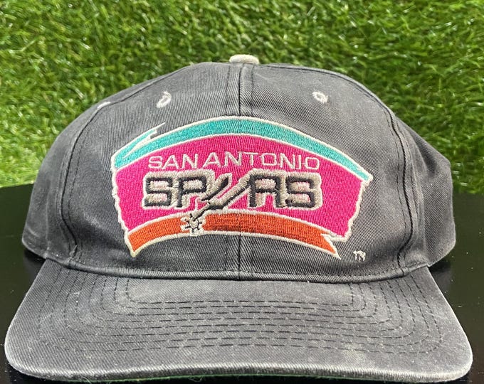Vintage San Antonio Spurs Snapback Hat OSFA NBA Basketball Texas Tim Duncan Tony Parker 1990s 90s