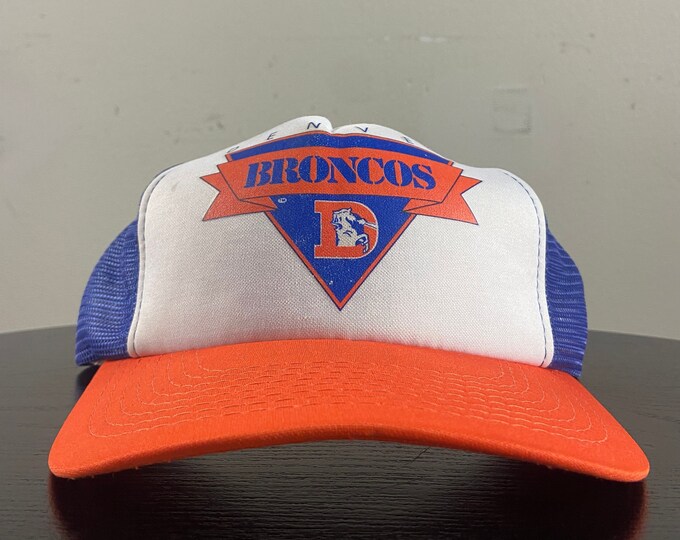 Vintage Denver Broncos Snapback Hat OSFA NFL Football John Elway Colorado 1990s 90s