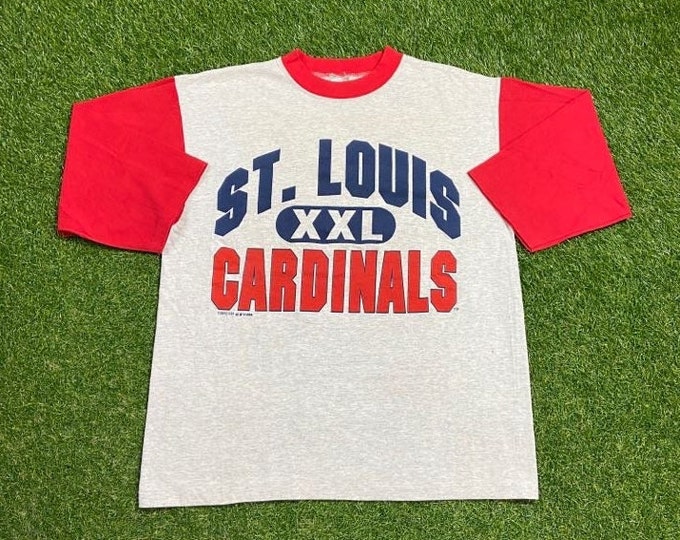Vintage St Louis Cardinals T Shirt Tee Competitor Made USA Size Large L MLB Baseball Missouri Cards Red Pujols 1990s 90s