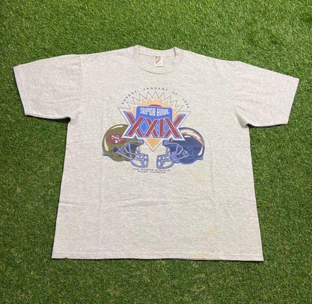 Vintage San Francisco 49ers Vs Sand Diego Chargers Super Bowl Xxlx