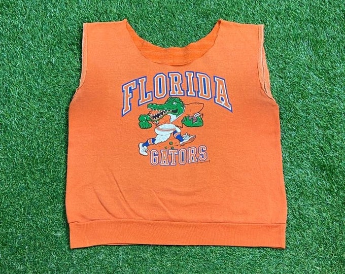 Vintage Gators University of Florida Crewneck Sweatshirt Size Large L NCAA College Football Swamp UF Orange Blue Alligator Gainesville 1990s