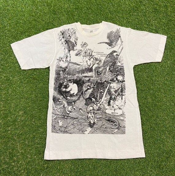 90s ビンテージ ENDANGERED species アニマル柄 90s ビンテージ ENDANGERED species アニマル柄 - トップス送料
