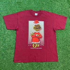 Vintage Grinch T-Shirt Tee Murina Made USA Größe Xtra Groß XL Dr Seuss Weihnachten Horton Hört Wer Classic Kinder Cartoon 90er Jahre Katzenhut