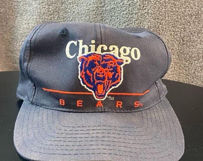Vintage Chicago Bears Snapback Hat OSFA Illinois NFL Football 1990s 90s