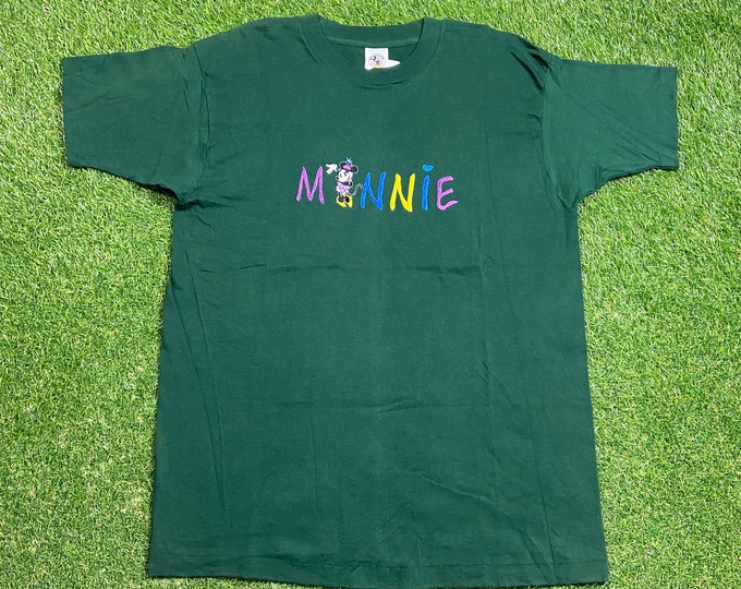 Vintage Minnie Mouse T Shirt Tee Made USA Size Xtra Large XL Mickey Walt Disney World Classic Magic Kingdom Disneyland WDW 1990s 90s