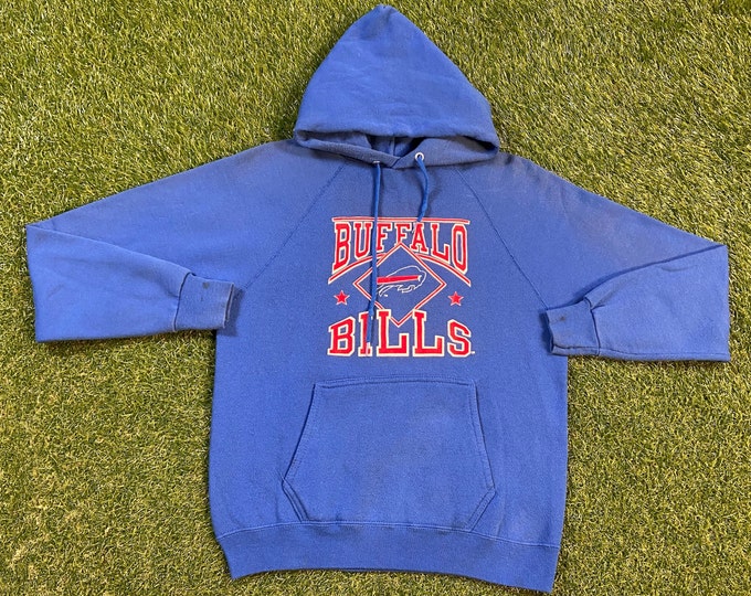 Vintage Buffalo Bills Crewneck Sweatshirt Artex Made USA Size Small S NFL Football New York NY 1990s Pull Over Mafia Oversized