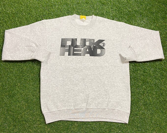 Vintage Duck Head Crewneck Sweatshirt Size Large L American Apparel 1990s 90s Pull Over Oversized